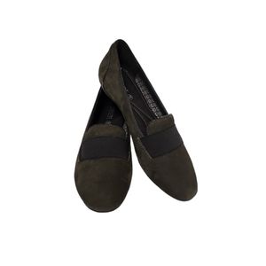 Geox Women's Sage Green Suede Flats Size 7